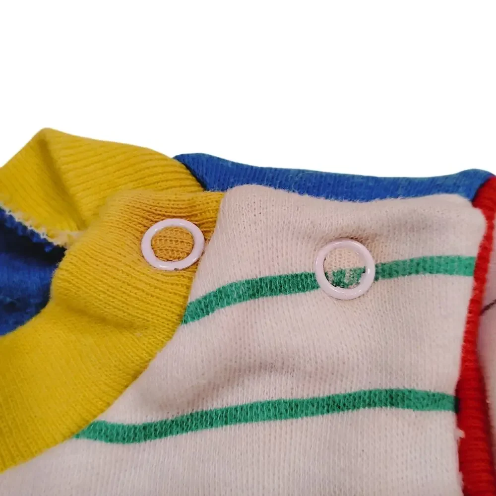 VTG Infant Baby Boy 0-3 Months Childwise Beach Buggy Dog Car BlueGreenYell Shirt